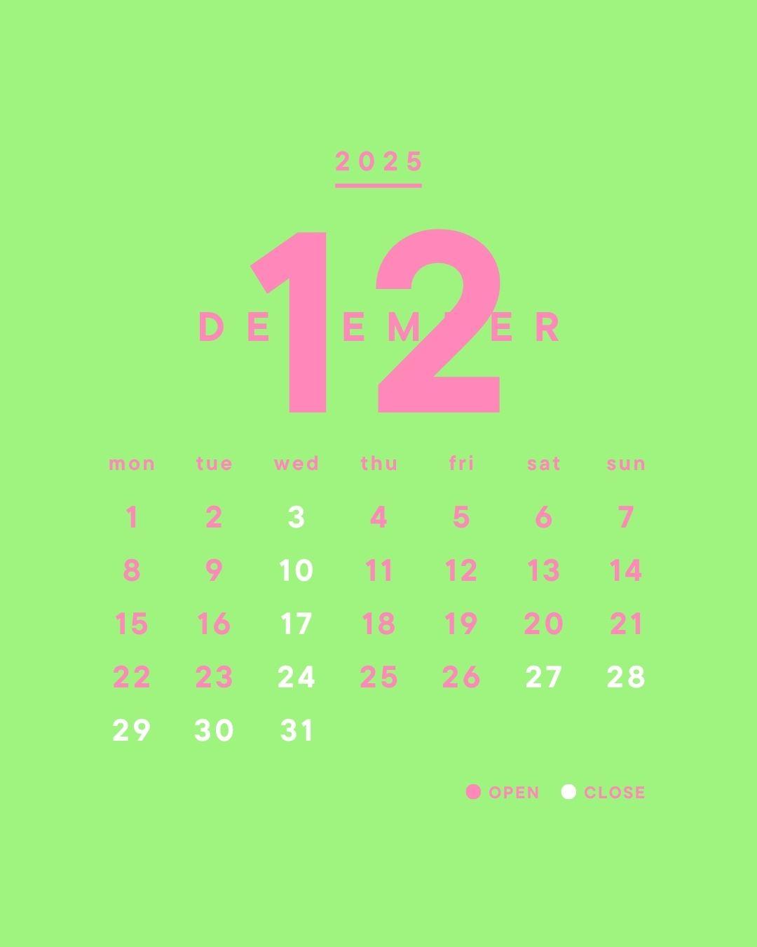 12月カレンダー